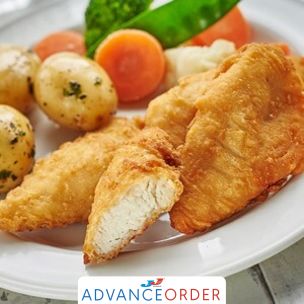Paragon Halal Fully Cooked Whole Muscle Battered Chicken Mini Fillets-1x2kg