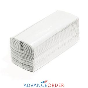 White Centrefold Hand Towels 15x176