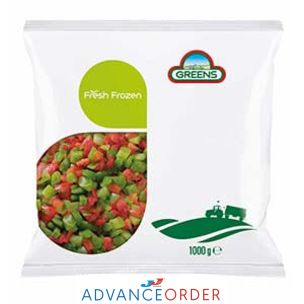 Greens Frozen Diced Peppers 1x1kg