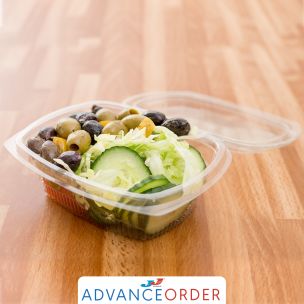 Fresco Oval Salad Containers (375 ml)-1x500