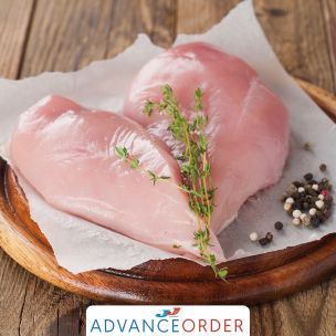 Perdigao Frozen Halal Raw Brazilian Chicken Fillets (1.2-1.6% Salt,140g+)-1x15kg