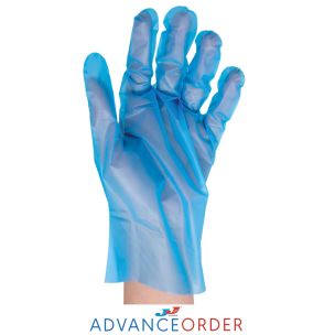 Disposable Blue TPE Gloves Large-1x100