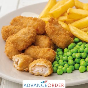 JJ Wholetail Breaded Scampi (Red Tape) 1x454g