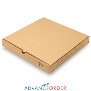 7" Plain Brown Pizza Boxes 1x100