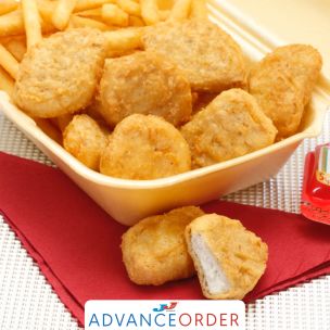 Golden Valley Halal Battered Chicken Breast Nuggets (22g)-2x1Kg