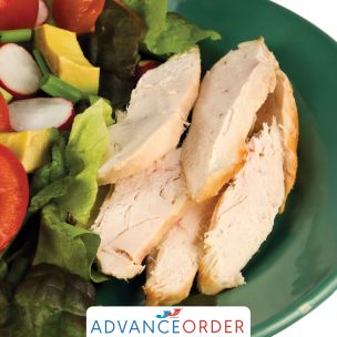 JJ IQF Halal Cooked Chicken Slices-1x2.5kg
