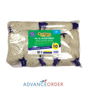 Optima Extra Large Socket Mopheads (Ref Mopstick HYG438) -1x10