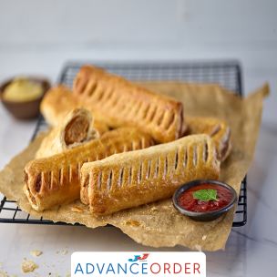 KaterVeg 6" Vegan Unbaked Sausage Rolls 40x100g