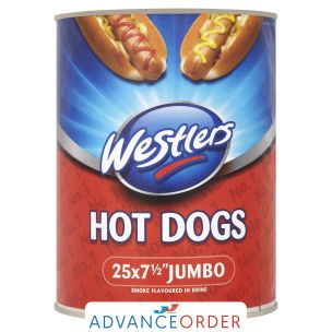 Westlers Jumbo Hot Dog 25x7.5"
