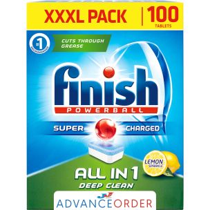 Finish All-In-One Lemon Dishwasher Tablets-1x100's