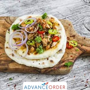 Leicester Bakery Authentic Hand Made 10" Ambient Naan Bread (Bag) 1x5