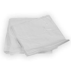 White Paper Take Away Bags (12"x12" strung) 1x500