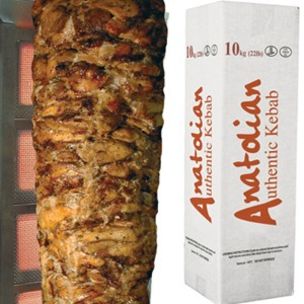 Mediterranean Halal Chicken Doner Kebab (Skewered)-(22 lb)-1x10kg