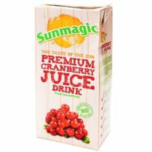 Sunmagic Cranberry Juice-12x1L