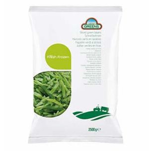 Greens Frozen Sliced Green Beans (Bags)-1x2.5kg