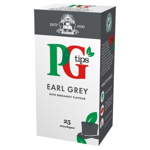 PG Tips Earl Grey Enveloped Bags-6x25