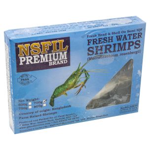 NSFIL Premium Semi IQF Raw HOSO Fresh Water King Prawns ( 2/4) (700g net)- 1x1Kg