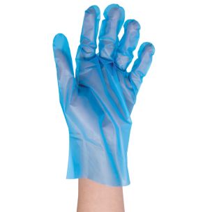 Disposable Blue TPE Gloves Medium-1x100