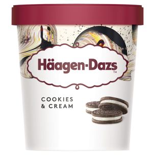 Haagen Dazs Cookies & Cream Ice Cream-8x460ml