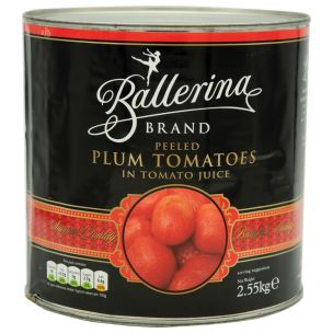 Ballerina Spanish Peeled Plum Tomatoes-6x2.55kg