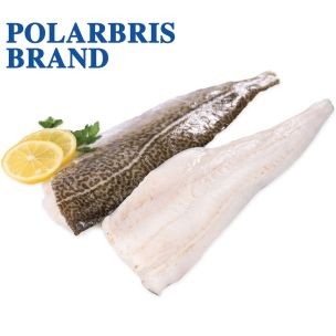 Polarbris (Atlantic) Skin-on (line caught) PBI Cod Fillets (8-16oz) 3x6.81kg