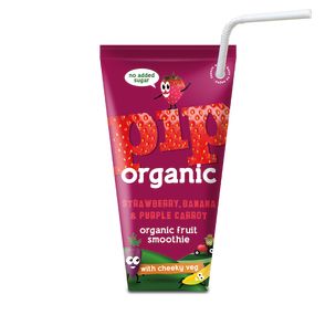 Pip Organic Kids Strawberry Banana & Purple Carrot Smoothie 24x180ml