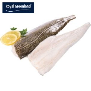 Royal Greenland Skin-on PBI Cod Fillets (16-32oz) 2x6.81kg