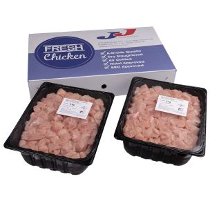 JJ Fresh Halal Diced Chicken Breast -2x5kg