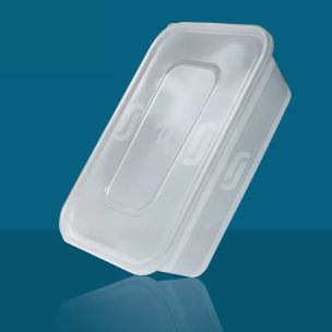 JJ 650ml Heavy Duty Microwave Plastic Containers with Lids 1x250