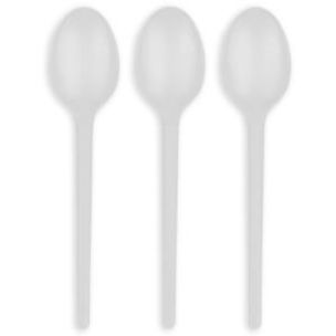 Standard-Weight Plastic Dessert Spoons-10x100