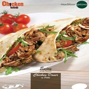 Poster-Healthier Options Chicken Doner in Pitta