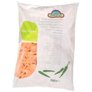 Greens Frozen Baby Carrot (Bags)-1x2.5kg