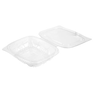 New Leaf Hinged Salad Container (250ml)-1x330
