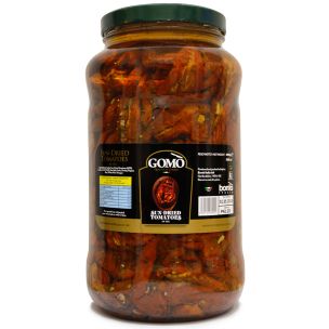 Gomo Sun-Dried Tomatoes in Oil (Glass)-1x3.1kg