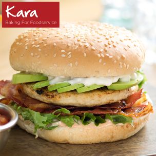 Kara 5" Seeded Burger Buns-1x48