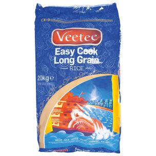 Veetee Easy Cook Long Grain Rice-1x20kg