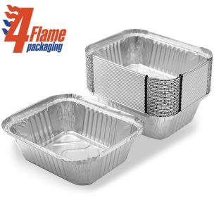 4Flame No:2 Foil Containers (5"x4"x2")-1x1000