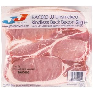 JJ Rindless Back Bacon 1x2kg