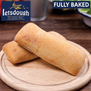 Letsdough Fully Baked Ciabatta (17.5 cm) -30x125g