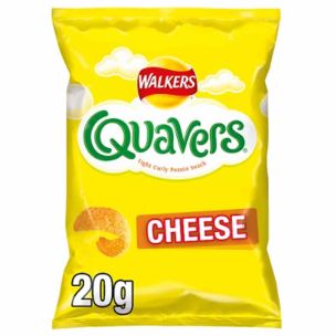 Walkers Quavers Cheese Snacks Crisps -32x20g