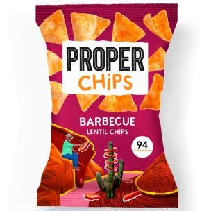 Properchips Barbecue Lentil Chips 24x20g