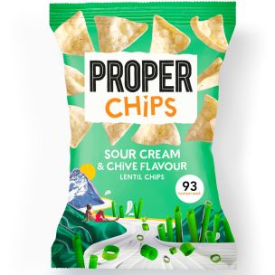Properchips Sour Cream & Chive Lentil Chips 24x20g