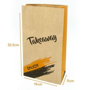 Enjoy R12 Large Brown SOS Bags (190x110x335mm) 1x250