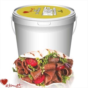 Kismet Premium Halal Cooked & Cut Doner Kebab (Bucket) 1x2kg