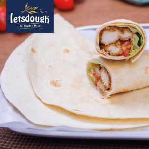 Letsdough 10" Flour Tortilla Wraps-4x18