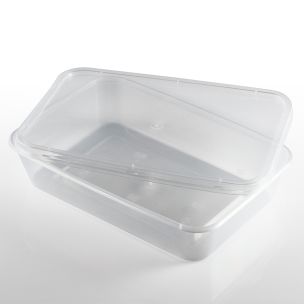 500ml Microwave Plastic Containers with Lids-1x250
