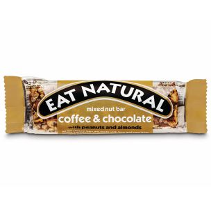 Eat Natural Coffee & Chocolate with Peanuts & Almonds Bar-12x45g