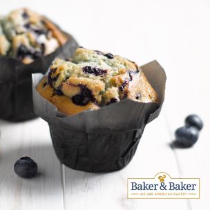 Baker & Baker Thaw & Serve Blueberry Muffins-24x125g
