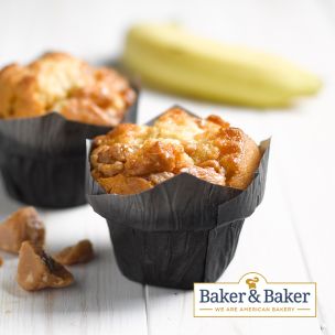 Baker & Baker Thaw & Serve Toffee & Banana Muffins-24x125g