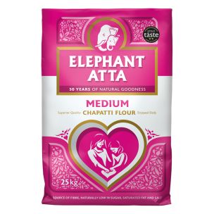 Elephant Atta Medium Chapatti Flour -1x25kg